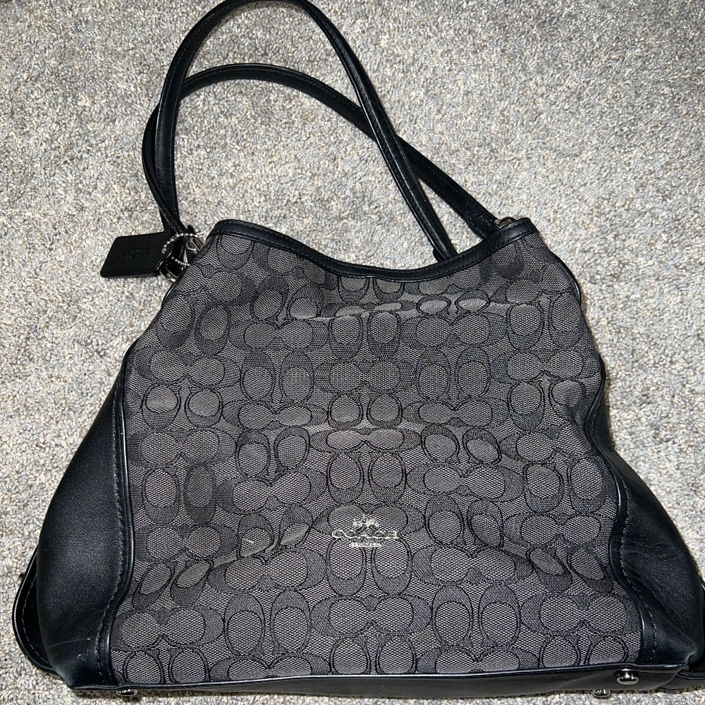 Coach 1941 Edie 31 Signature Coated Canvas Shoulder Bag